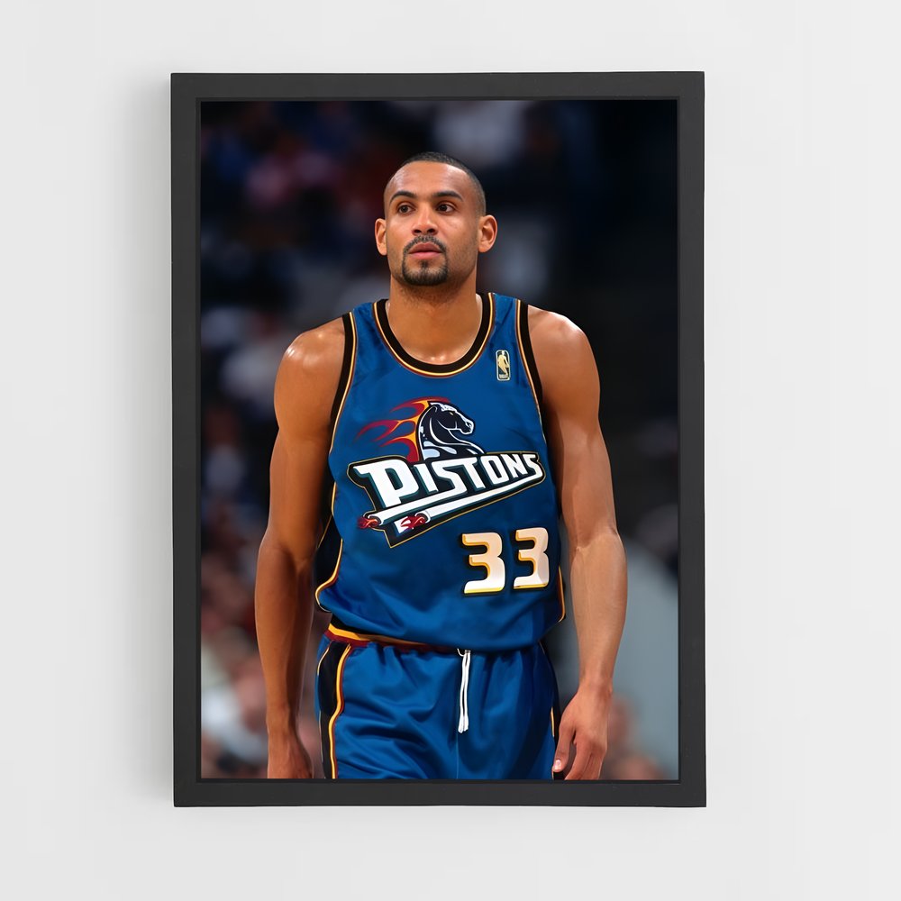 Poster Grant Hill – affiche Basketball (vue 2)